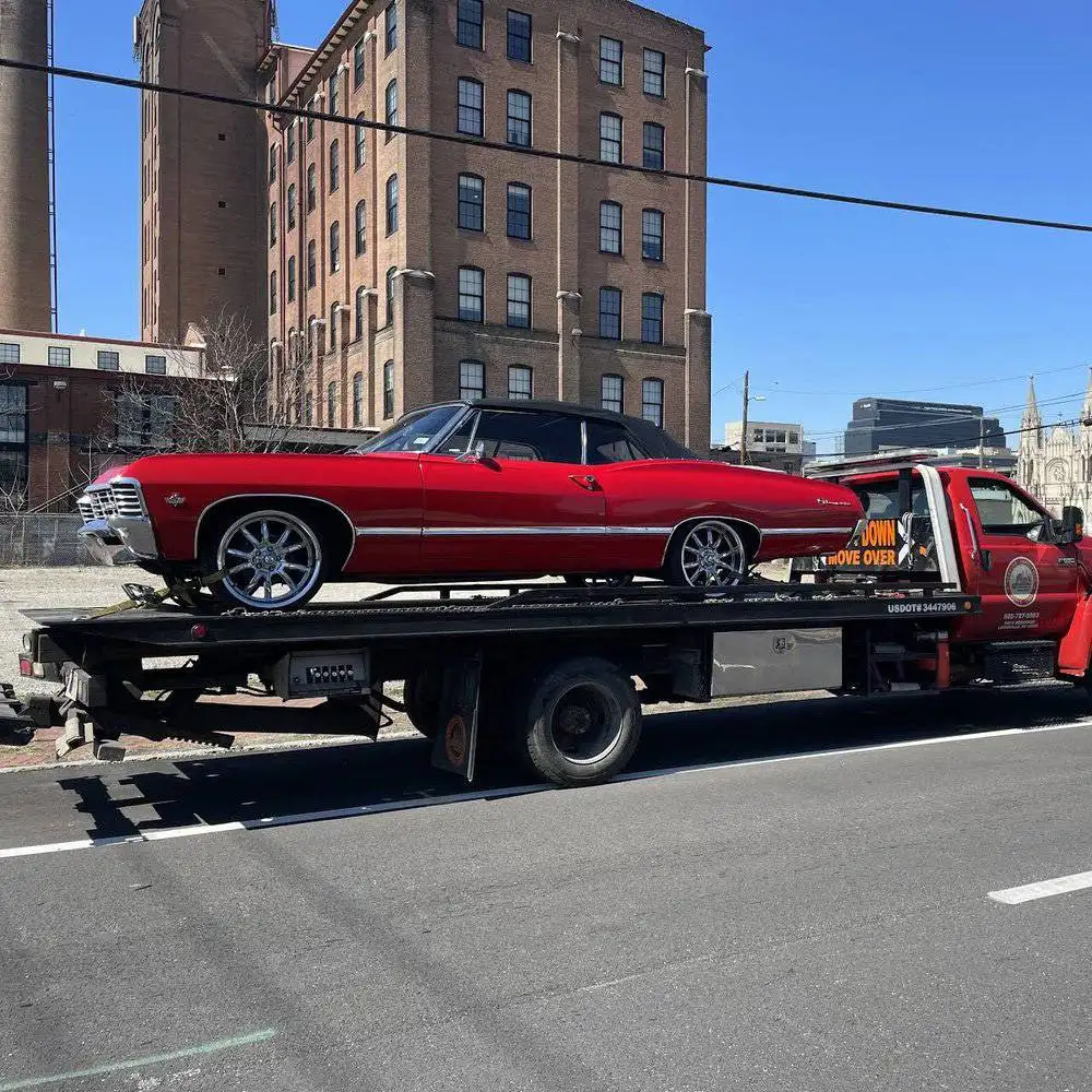 Tow truck service team